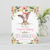 petite ferme vache invitation anniversaire (Debout devant)