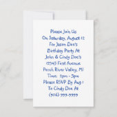 Petite fête des enfants Vintage Invitations Elépha (Dos)