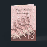 Petite-fille 13 ans, une carte d'anniversaire de b<br><div class="desc">A beautiful ballerina dancing on a birthday card for a Granddaughter</div>