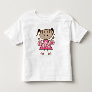 Petite fille 5e anniversaire Tshirts et cadeaux