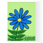 Petite-fille Anniversaire Amour Carte Florale (Intérieur (Gauche))