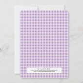 Petite fille Anniversaire Fête Invitation Pays Fil (Dos)