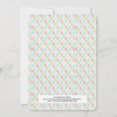 Petite fille Anniversaire Fête Invitation Pays Fil (Dos)