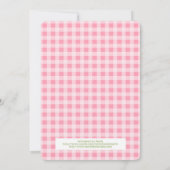 Petite fille Anniversaire Fête Invitation Pays Fil (Dos)