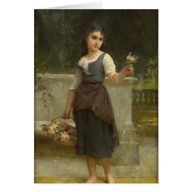 Petite fille avec des fleurs (Devant)