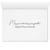 Petite fille avec rouge à lèvres Anniversaire (Intérieur Horizontal (Bas))