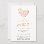Petite fille Baby shower  Invitation (Devant)