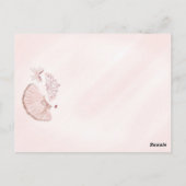 Petite fille ballerine Invitation d'anniversaire d (Dos)