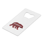 Petite-fille Bear Buffalo Red Plaid (Devant Angle)