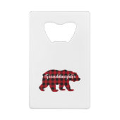 Petite-fille Bear Buffalo Red Plaid (Dos)