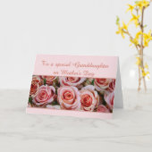 petite-fille Bonne carte rose de fête des mères (Fleur jaune)