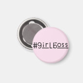 Petite fille Boss petit aimant fille rose clair (Recto/Verso)