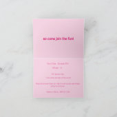 Petite fille Braids de peau Brown Invitation Anniv (Intérieur)