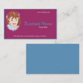 Petite fille Carte de visite (Devant / Derrière)