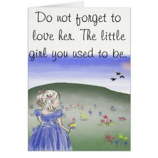 Petite fille, carte postale