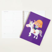 Petite Fille Chevauchant une Aventure de Licorne M (Devant avec enveloppe)