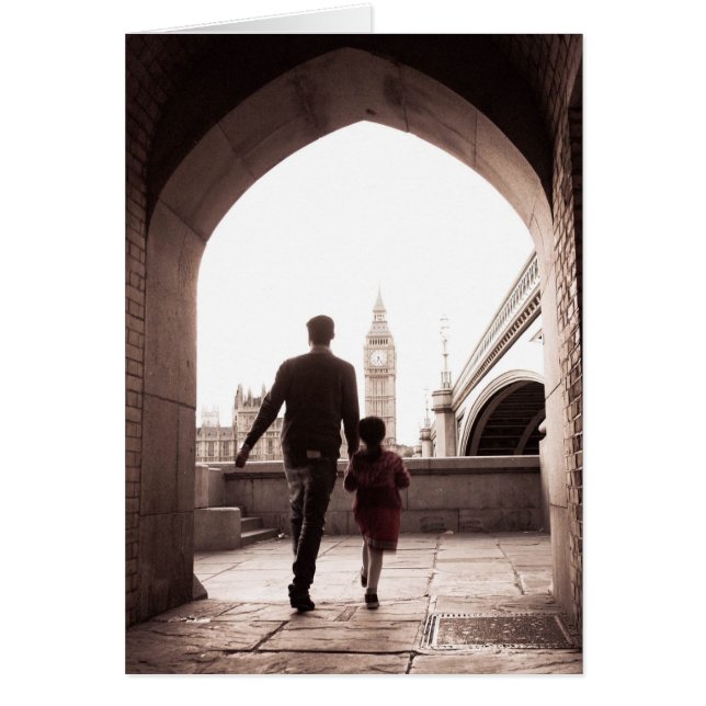 Petite fille de papa - Londres - Big Ben Card (Devant)