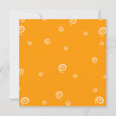 Petite fille drôle de Pâques, invitation (Dos)