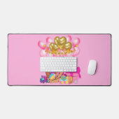 Petite fille en rose (Clavier et souris)
