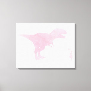 Petite fille et toile Dinosaur - Girls TRex Art