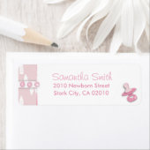 Petite fille Étiquette de retour (En situation)