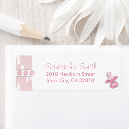 Petite fille Étiquette de retour (En situation)