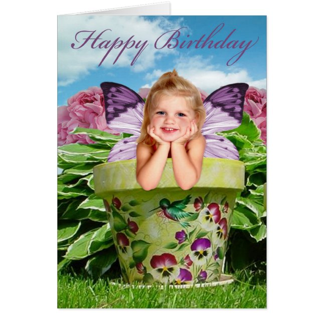 PETITE FILLE FAIRY DANS UNE POTE DE FLEURS (Devant)