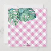 Petite fille Invitations d'anniversaire Tropical A (Dos)