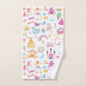 Petite fille Jolie princesse Motif de conte fée (Serviette à main)