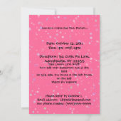 Petite fille, jolies invitations à la fête d'anniv (Dos)