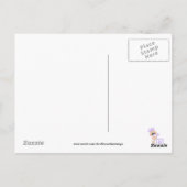 petite fille merci carte postale (Dos)
