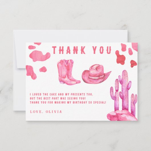 Petite fille Merci fête d'anniversaire (Devant)