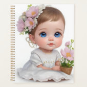 Petite fille mignonne aux yeux bleus (Devant)