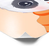 Petite fille Panda Orange Photo Imprimer (Coin)