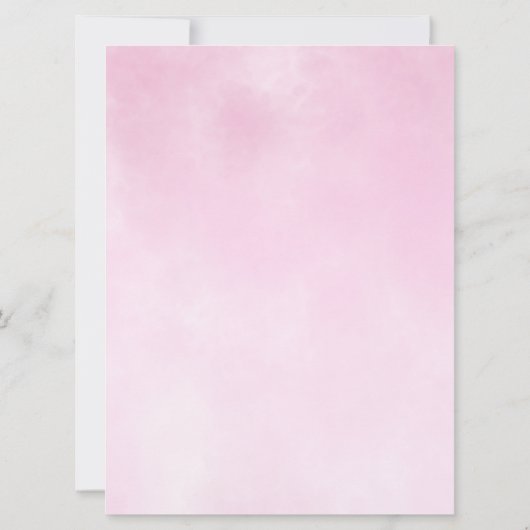 Petite Fille Papillon Invitation Anniversaire (Dos)