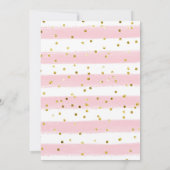 Petite fille papillon invitation baby shower (Dos)