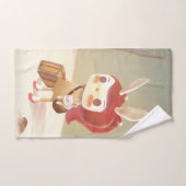 Petite fille perdue dans la forêt (Serviette à main)