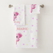 Petite fille rose adorable Eléphant (En situation)