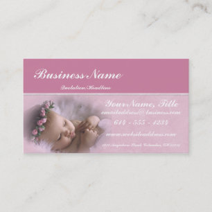 Petite fille rose Carte de visite