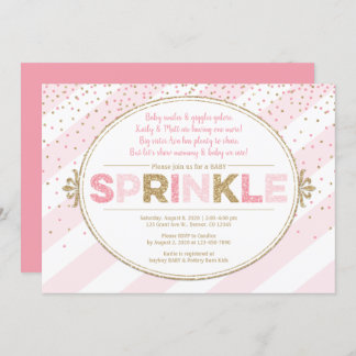 Petite fille saupoudrer invitation invitations d'o