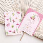 Petite fille sur le chemin Baby shower Invitation