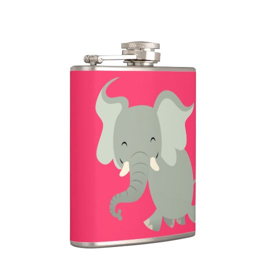 Petite flasque en forme d'éléphant de dessin animé (Droite)