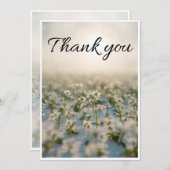 petite fleur blanche parsemée dans le carte de rem (Devant / Derrière)