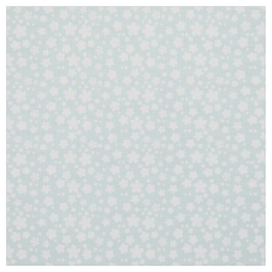 Petite fleur blanche sur tissu bleu motif (Échantillon)