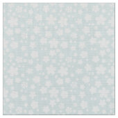 Petite fleur blanche sur tissu bleu motif (Fermer)