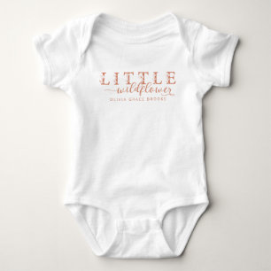 Petite Fleur Sauvage Body personnalisé pour bébé