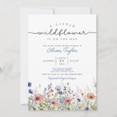 Petite Fleur sauvage Fleur Baby shower Invitation (Devant)