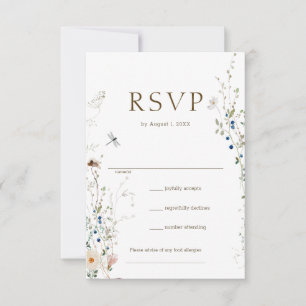 Petite Fleur sauvage Wedding RSVP