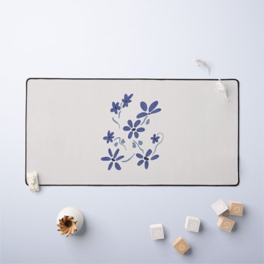 Petite Fleurs Romantiques Bleues (Tableau pour enfants)