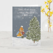 « Petite Foi Grandit » – Carte de vœux de M. Marie (Fleur jaune)